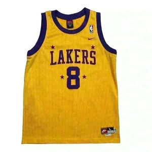 Vintage Nike Kobe Bryant Lakers jersey stitched #8 yellow